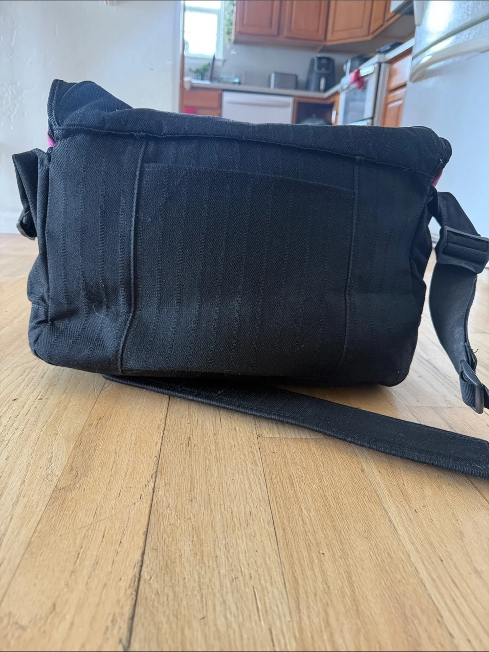 Dakine Black Messenger Bag with Front Flap